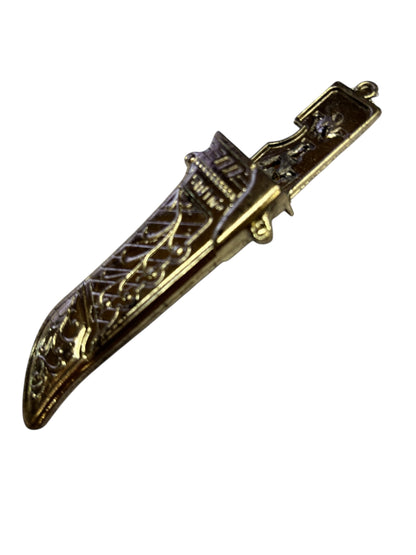 10817 - Set of 2 Ancient Eagle Gold Boot Knife 5" |81|