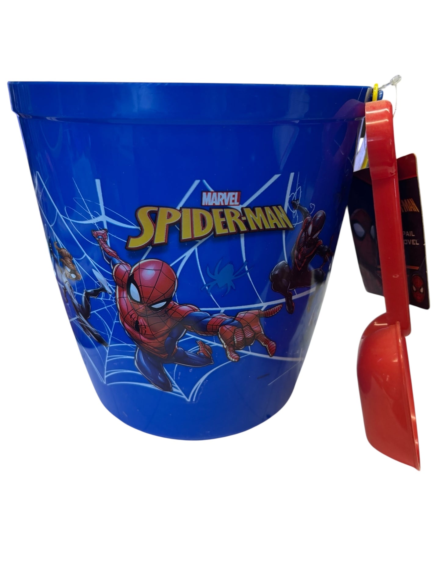 3158 - Blue Spider-Man Bucket or Pail Plastic 7.5" w/ Shovel |6-11|