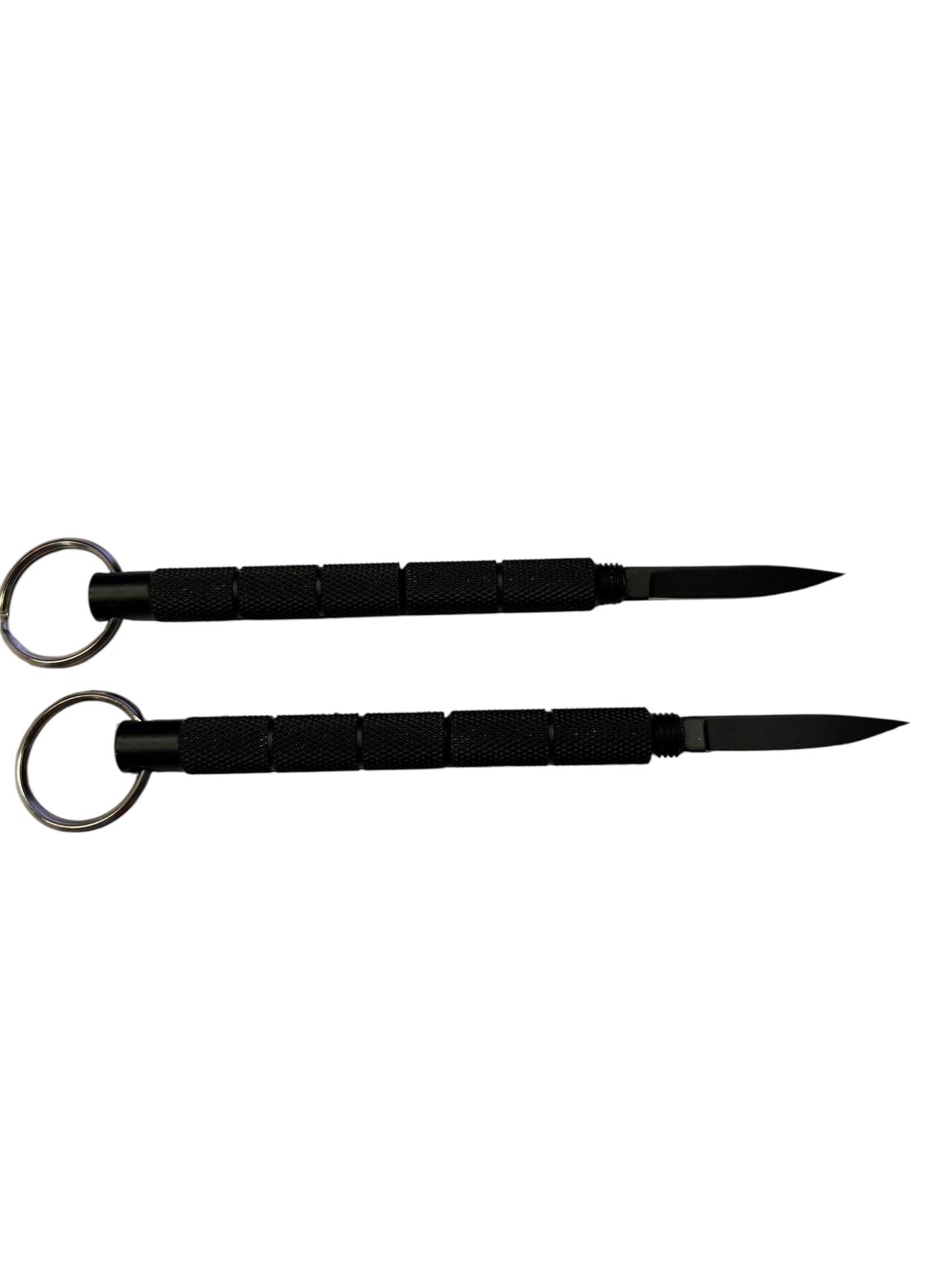 2521 - Set of 2 Black Kubaton w/ Knife 3.75" |86|