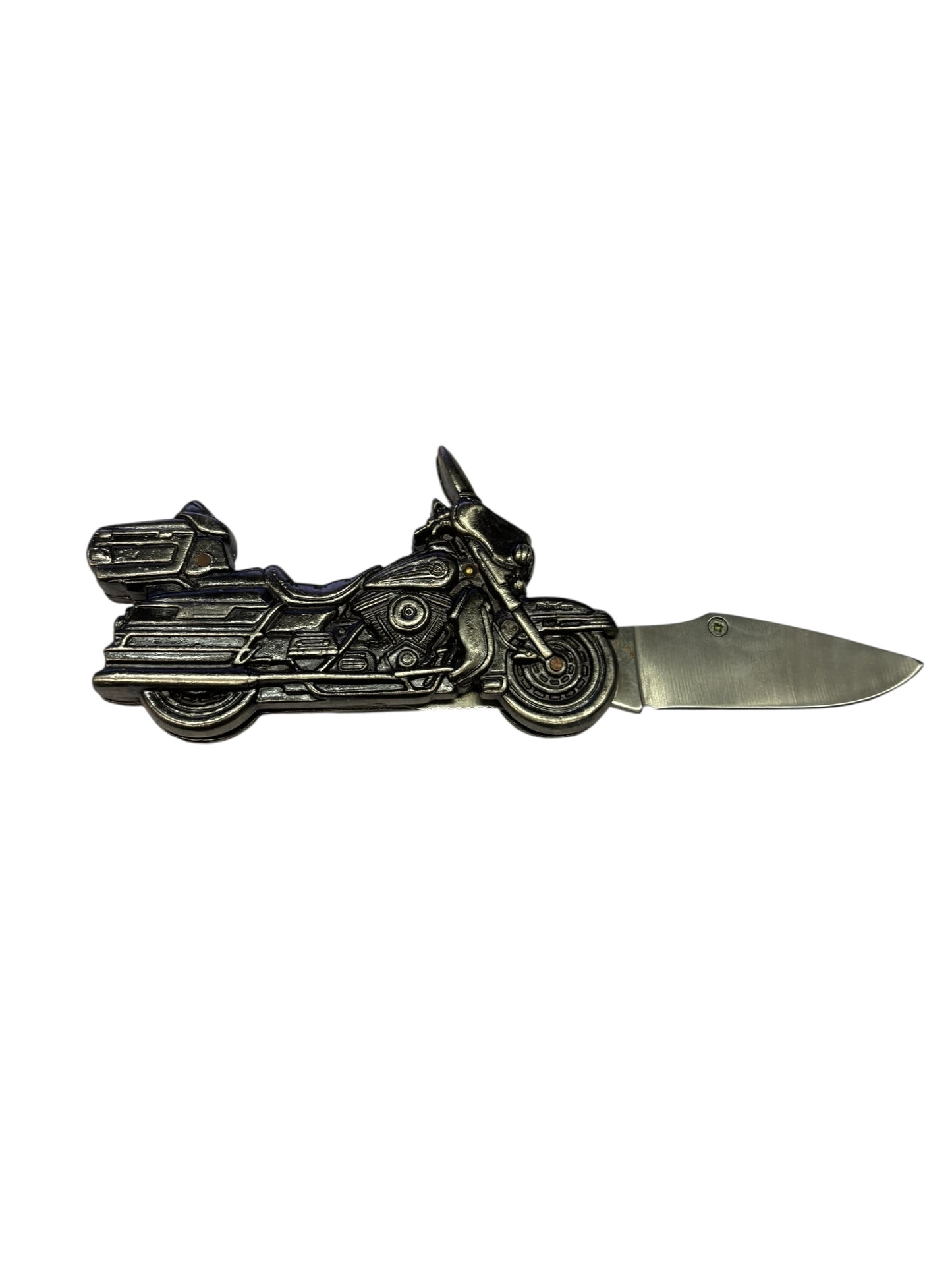 12317 - 6" Open Stainless Blade Motorcycle Gift Knife |81|Store|