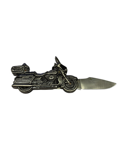 12317 - 6" Open Stainless Blade Motorcycle Gift Knife |81|Store|