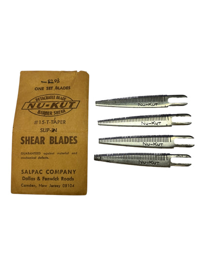 37651 - Nu-Kut Vintage 3" Shear Blades 15-T-Taper |BA-23|