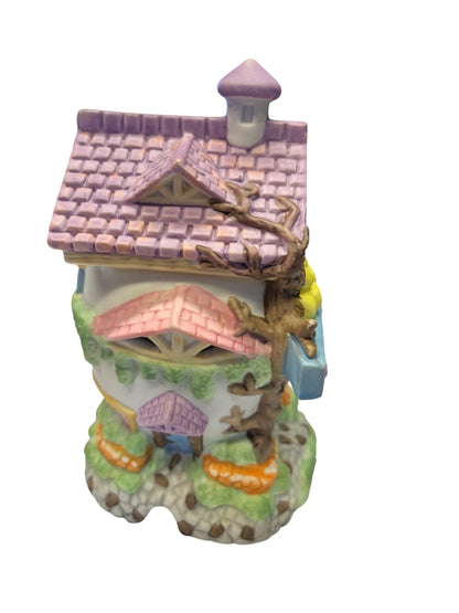 2197 - 6" Color Egg Station Easter Hand Painted Porcelain House |9-14|