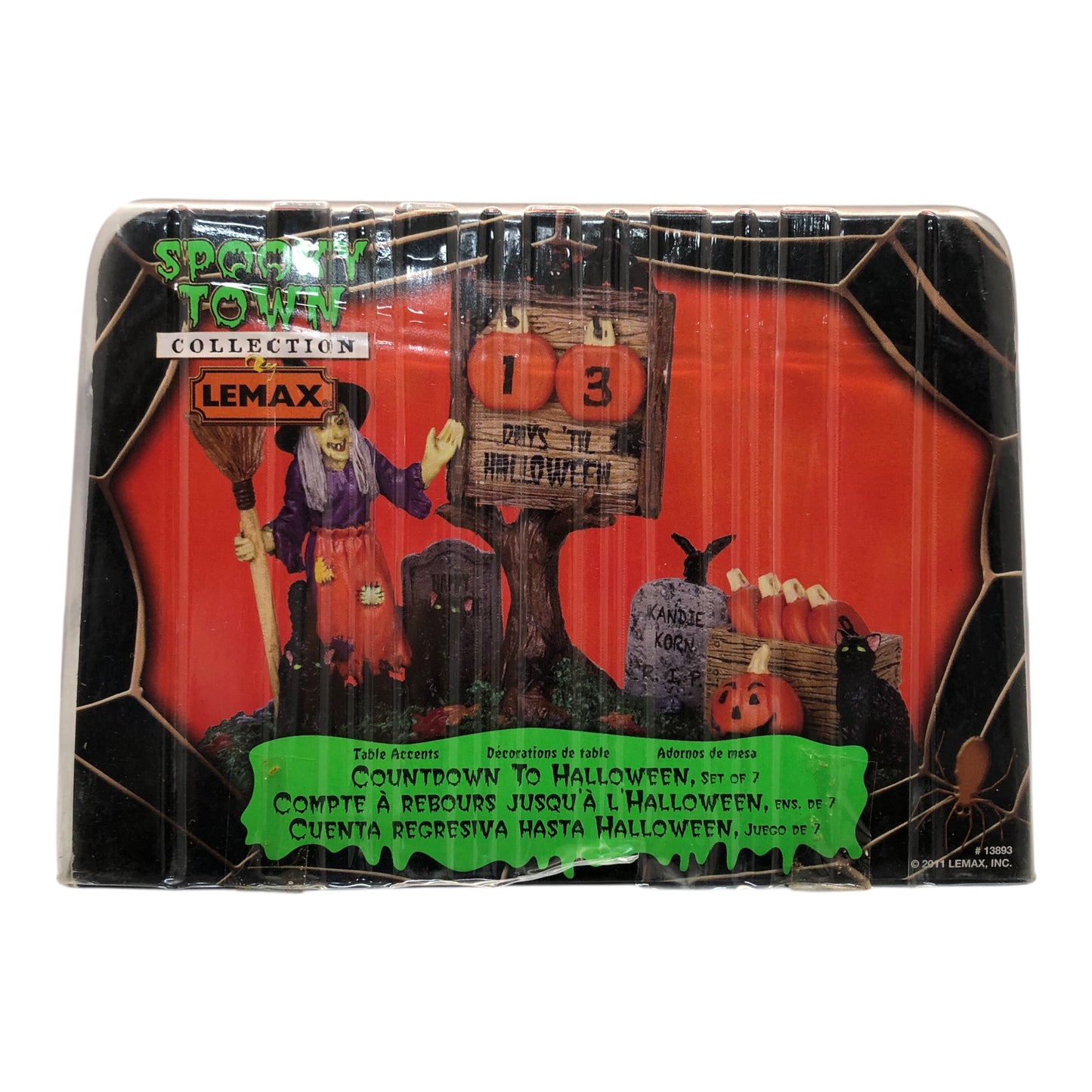 42466 - Lemax Countdown to Halloween 3/2 Number Card Only |Pod 2-14|