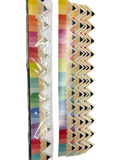 36784 - 60 Piece Total Pack of 5 Border Primary Pencil Trim 12pc 2.25x18 |9-7|