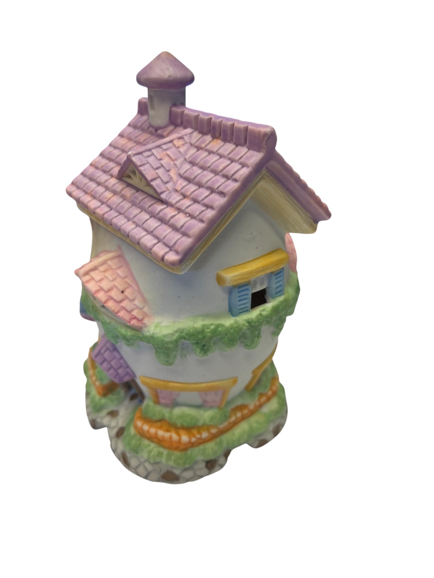 2197 - 6" Color Egg Station Easter Hand Painted Porcelain House |9-14|
