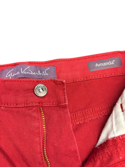 42517 - Gloria Venderbuilt Amanda Size 6 Red Crop Jeans |TBD|