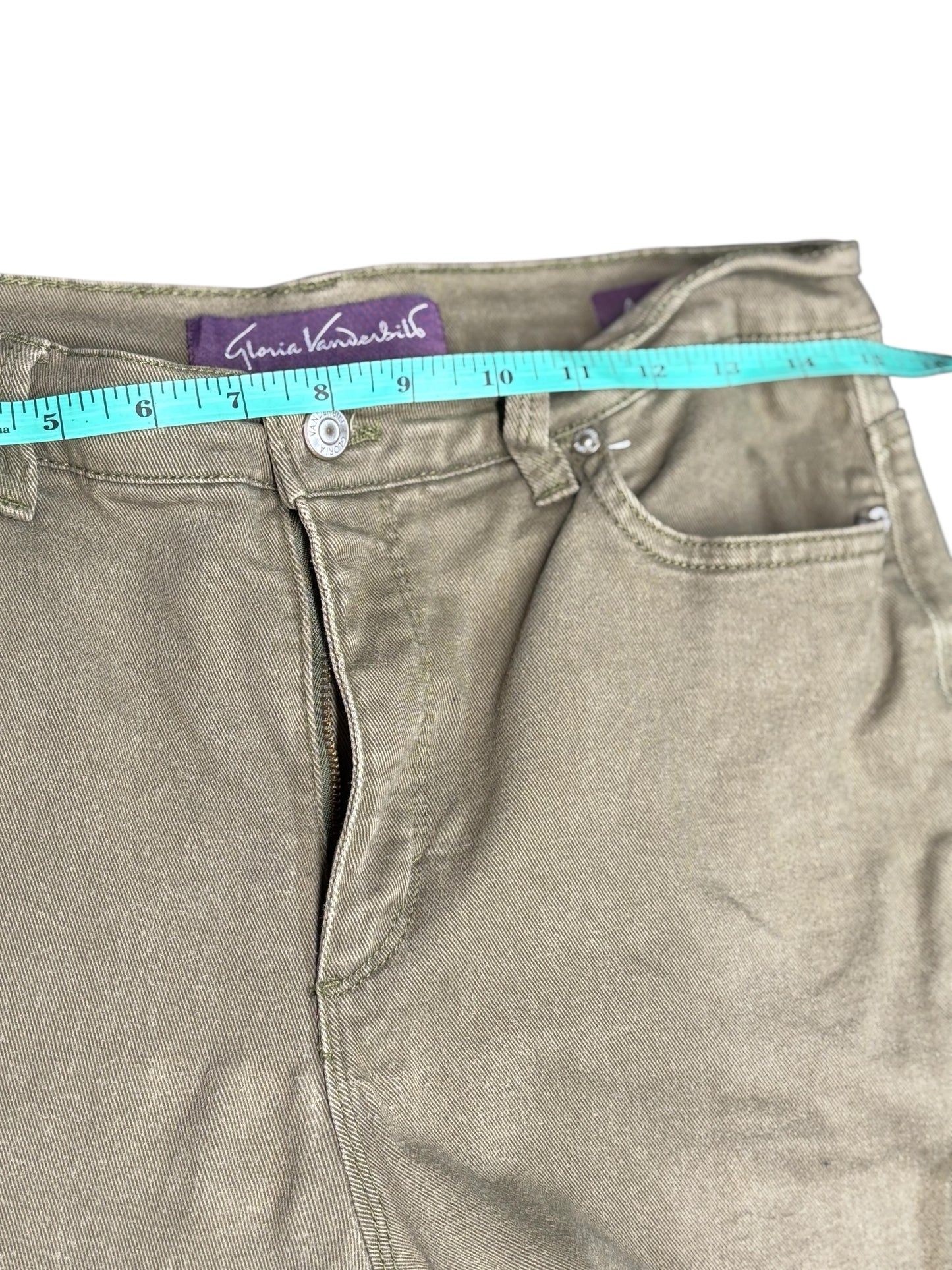 42445 - Gloria Vanderbilt Amanda Green Size 8 Jeans |TBD|