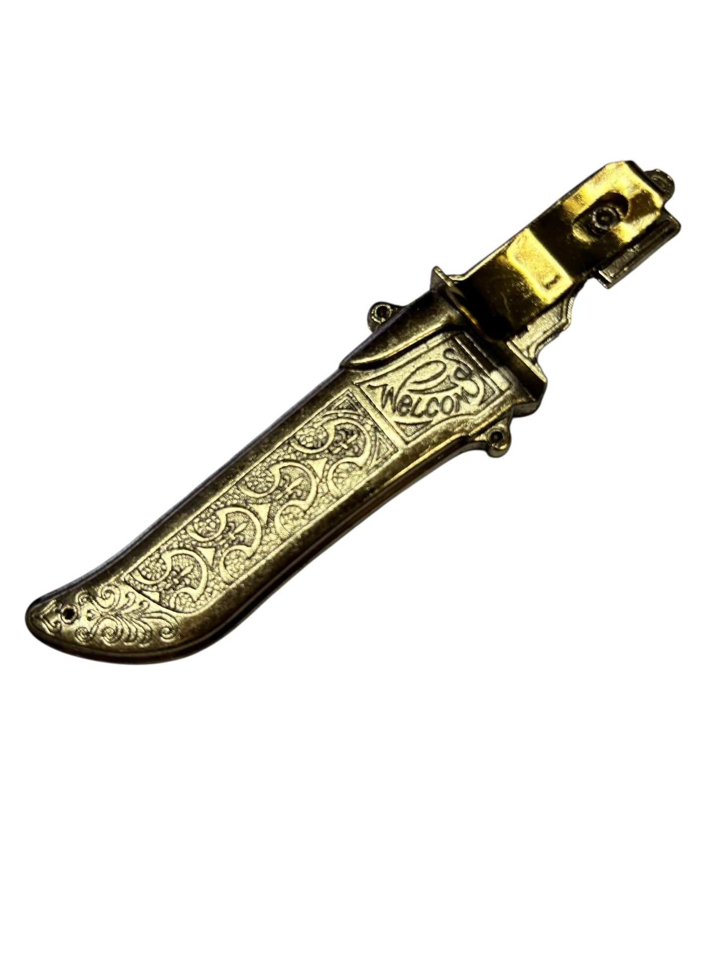 10817 - Set of 2 Ancient Eagle Gold Boot Knife 5" |81|