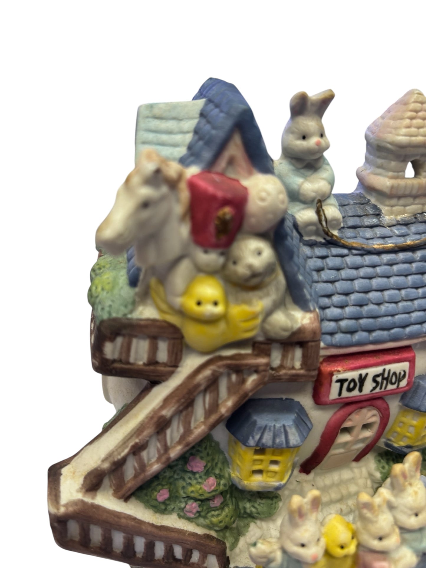 34287 - 5.5" Whimsical Vintage Bunny Toy Shop |20-18|