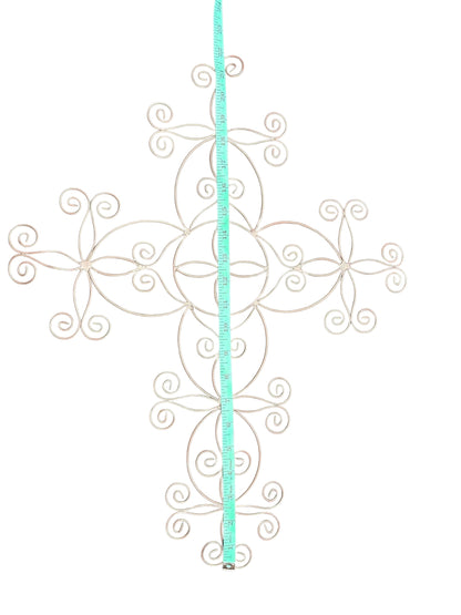 42428 - 22-Inch Metal Wire Cross Inside Outside Decor |18-21|