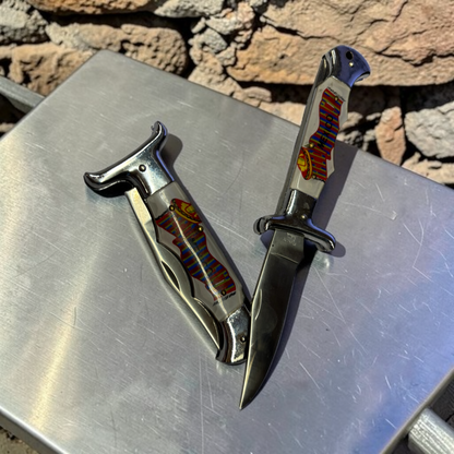 4408 - Set of Two 4.5" Closed Stainless Blade Mexico Knife |102||Store|