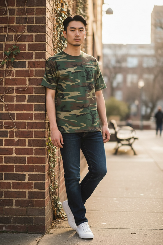41314 - 3 Pack New Adult Small Camo T Shirts |TBD|