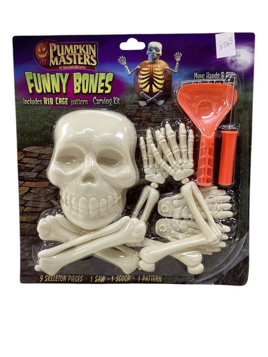 11765 - 9" Funny Bones Pumpkin Masters Push Ins |Pod 1-21|