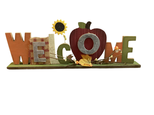4614 - 14" Welcome Wood Sign |Pod 2-59|