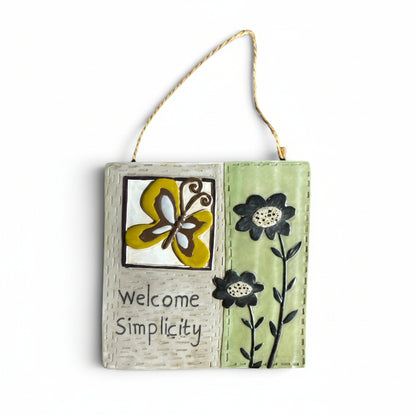 348 - Welcome Simplicity Tile 5" -|TBD|
