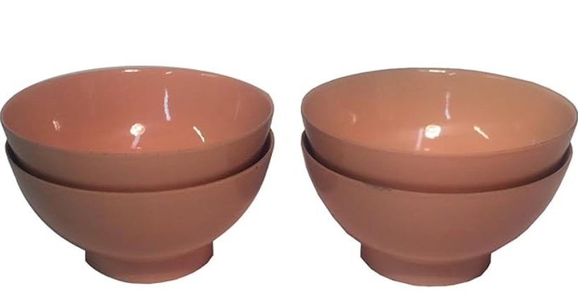7567 - 4 pc Pink Bowl Set Soup - |4-31| (ALU 13126)