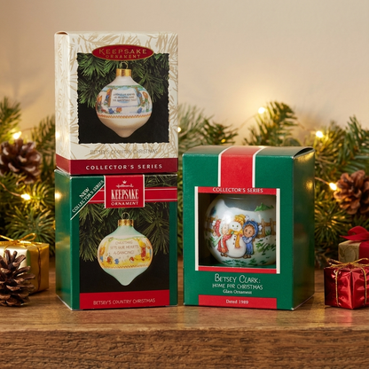 42491 - Set of 3 Hallmark Betsey Clark Home for Christmas  Holiday Ornaments |Pod 1-70|