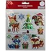 19723 - Set of 4 Christmas Sticker Pack - Deer, Santa, Snowmen, Snowflakes - [9-2]