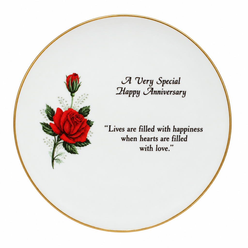 11171 - 8" Happy Anniversary Plate |F-25|
