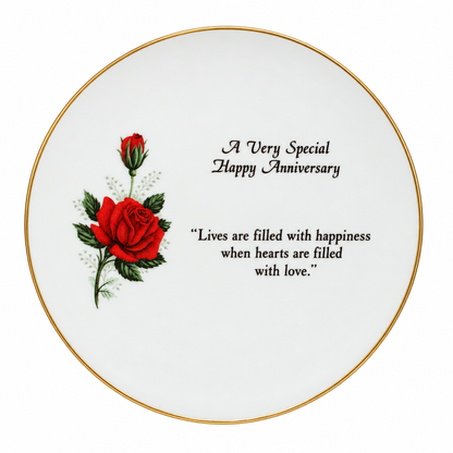 11171 - 8" Happy Anniversary Plate |F-25|