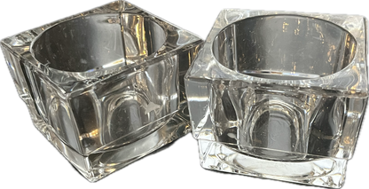 17329 - Set of Two - 3" Glass Candle Holder |Scent-8|