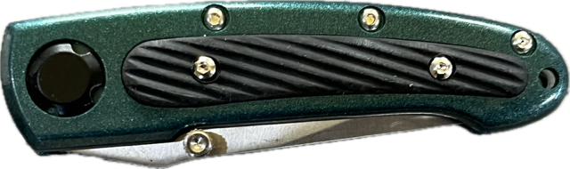 13596 - Pocket Knife Green 3" Blade (Super Knife LK-20150R-BK-4) - |101/Store|
