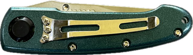 13596 - Pocket Knife Green 3" Blade (Super Knife LK-20150R-BK-4) - |101/Store|