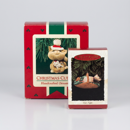5317 - Set of 2 Merry Kitty Christmas Ornaments |POD 1-66|