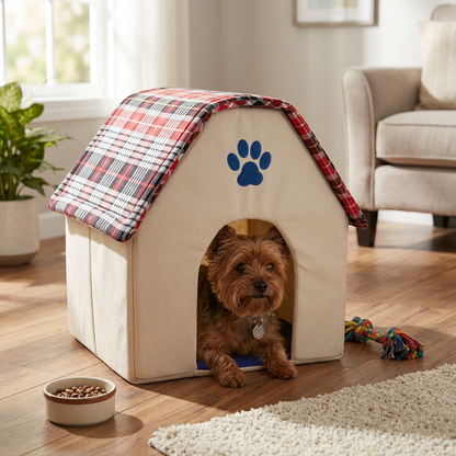 21875 - Petshoppe Small Dog House w/ Toy |Pod 2-33|