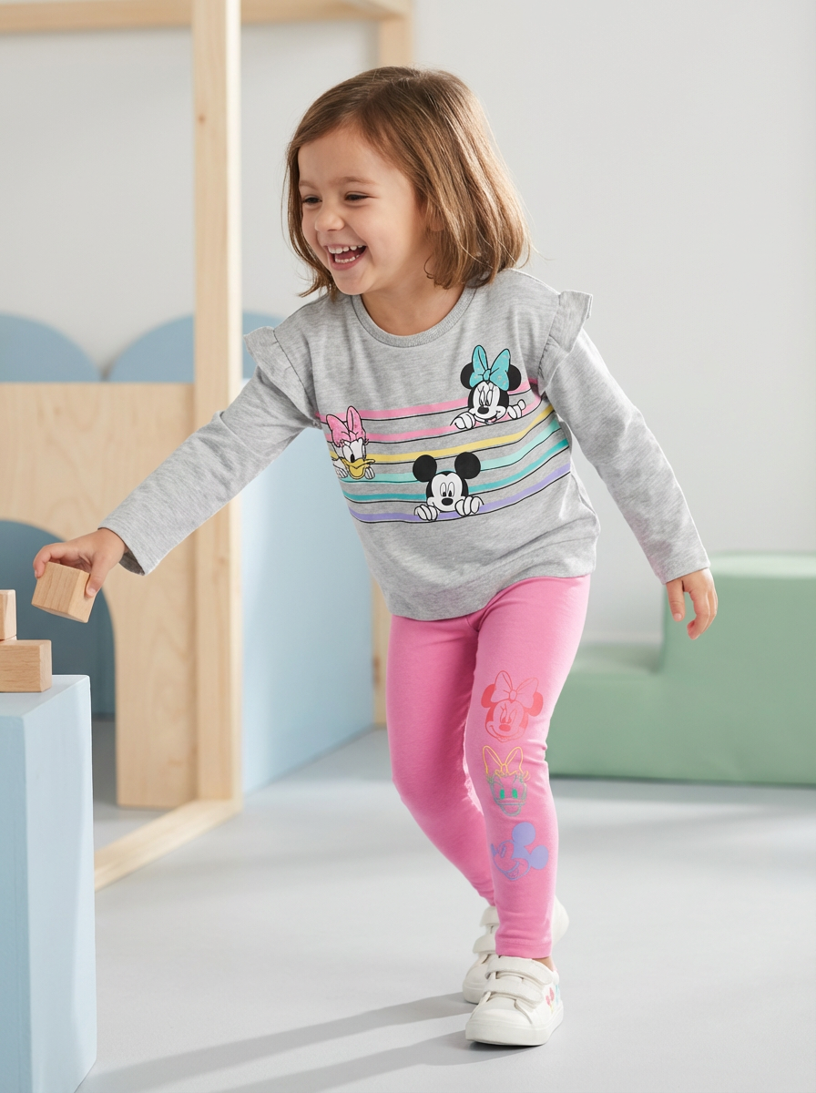 2839 - Child Mickey Mouse Outfit Rainbow Pastel |BHB-14|