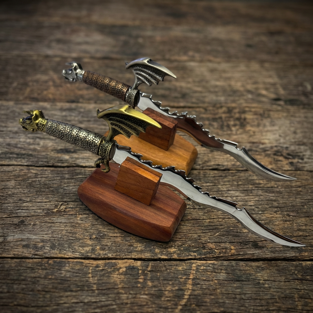 6303 - Set of 2 Elegant Metal Unicorn Letter Opener |85|