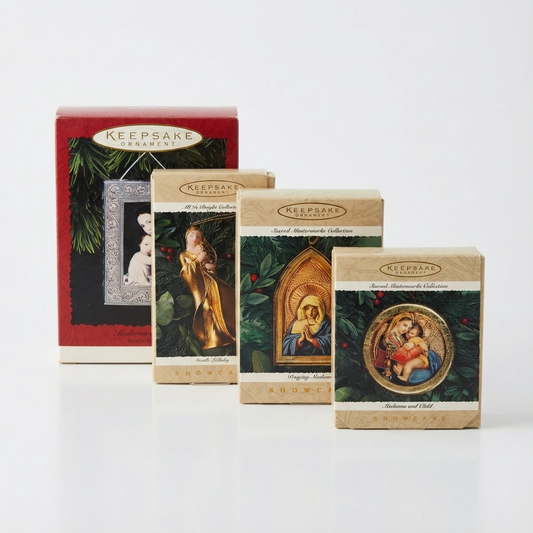 9969 - 4-Piece Madonna and Child Hallmark Keepsake Ornaments Set |Pod 1-74|