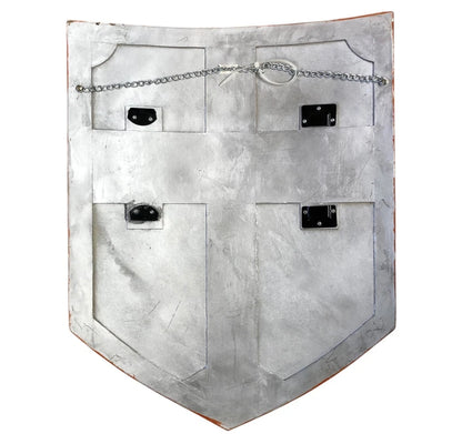 12582 - Exquisite Hand-Crafted Medieval Wooden Shield for Cosplay and LARP |Pod 3-32|