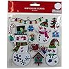 19723 - Set of 4 Christmas Sticker Pack - Deer, Santa, Snowmen, Snowflakes - [9-2]
