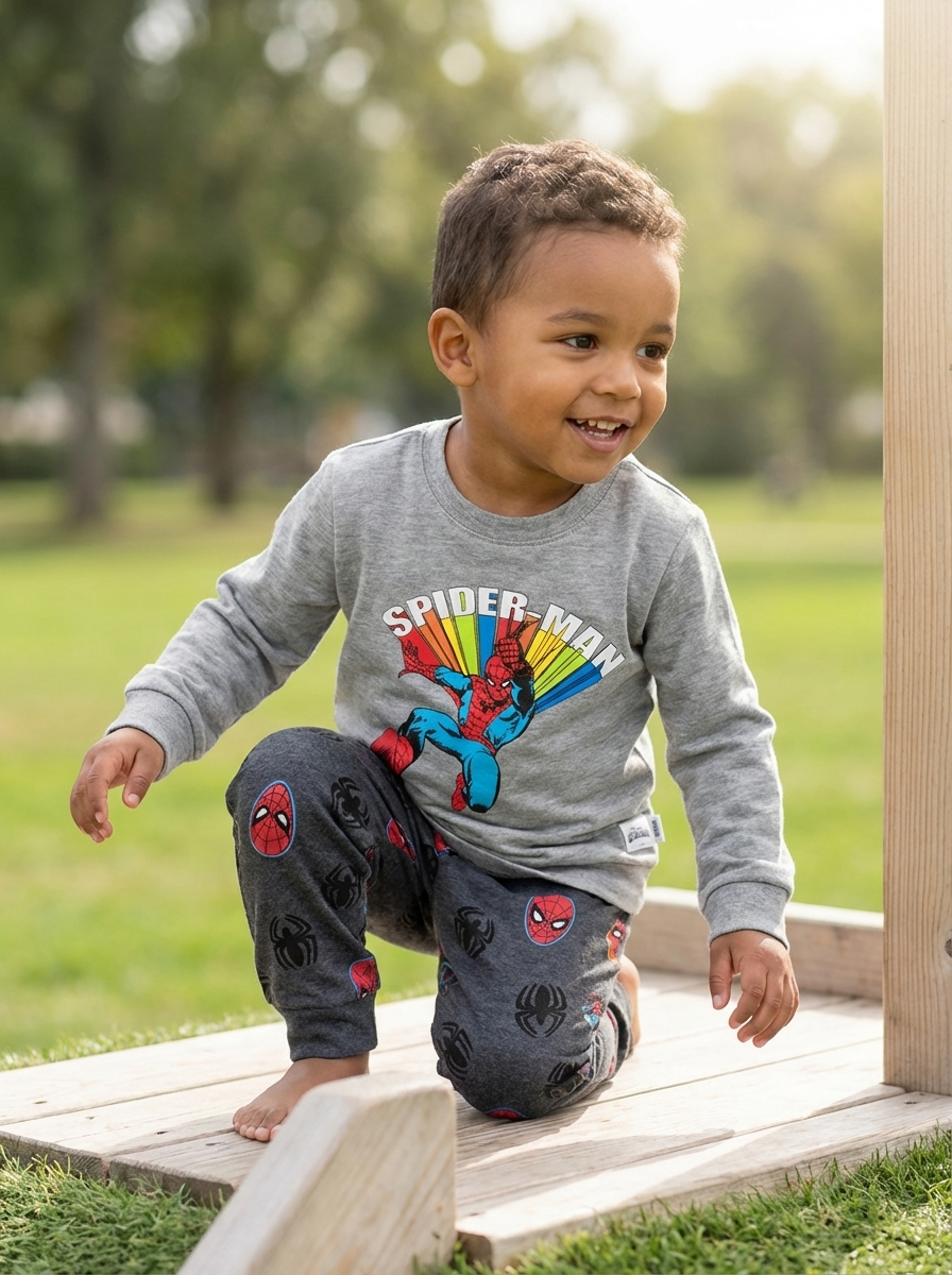 2731 - Spiderman Baby Toddler Pants Shirt Set |BHB-14|
